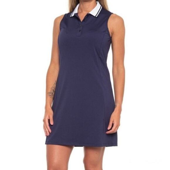 Tommy Bahama Golf Dress Navy Sleeveless - Size M - New w/Defect - Picture 1 of 7